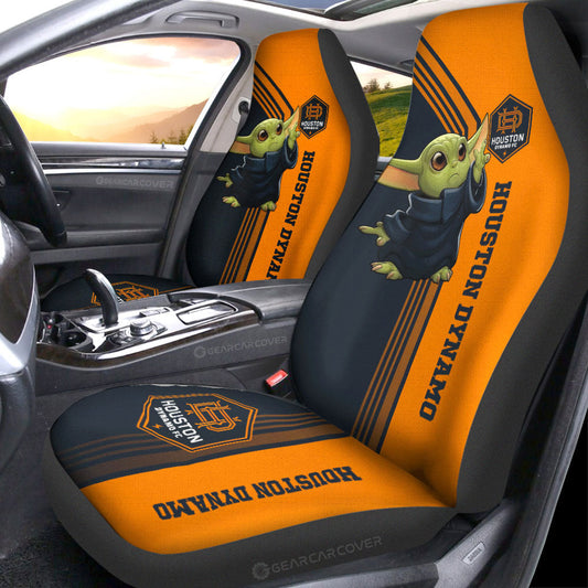 Houston Dynamo FC Car Seat Covers Baby Yoda Car Accessories - Gearcarcover - 1