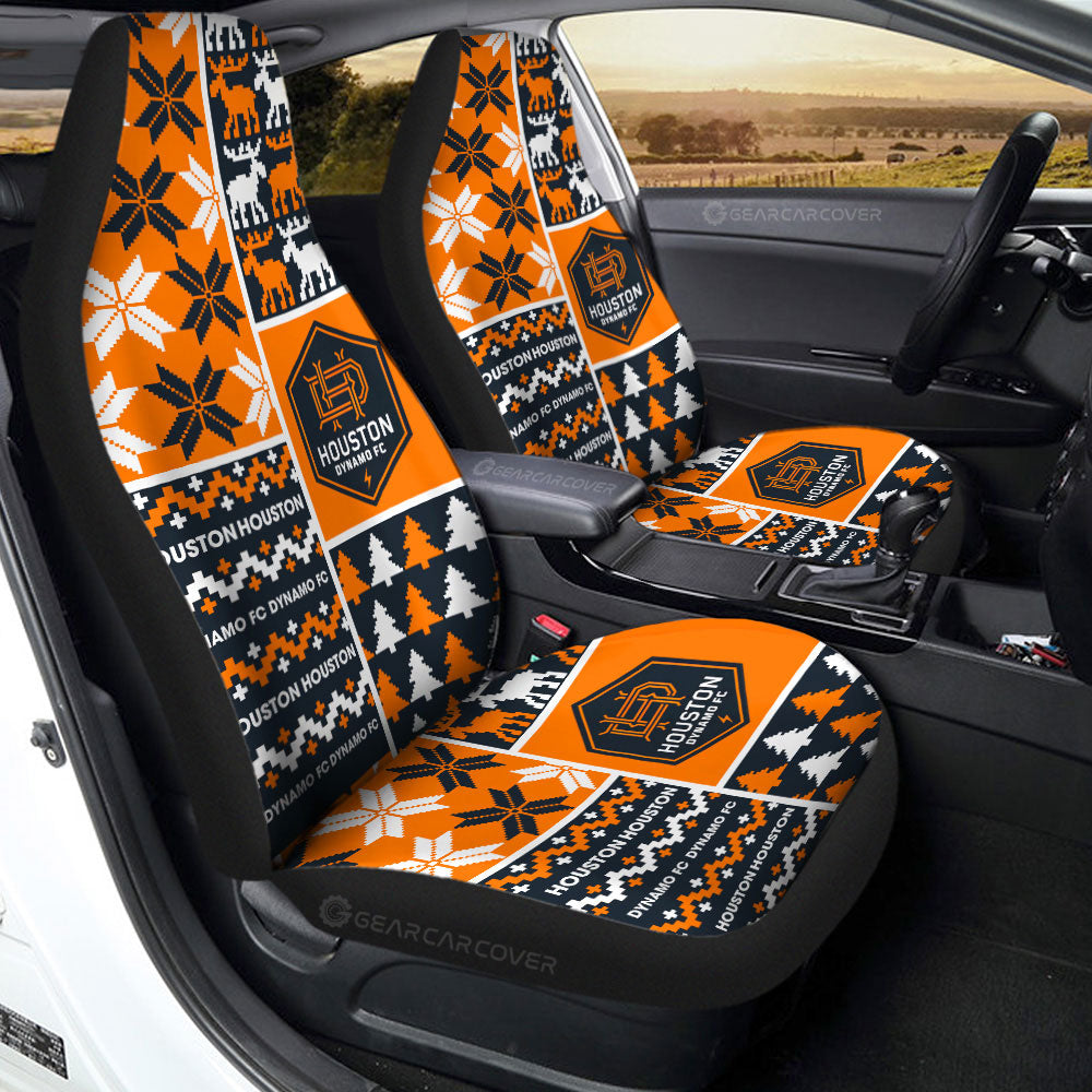 Houston Dynamo FC Car Seat Covers Custom Ugly Style Car Accessories - Gearcarcover - 2