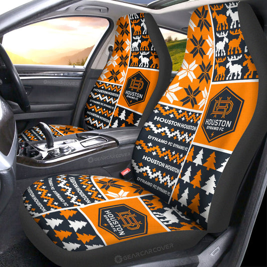 Houston Dynamo FC Car Seat Covers Custom Ugly Style Car Accessories - Gearcarcover - 1