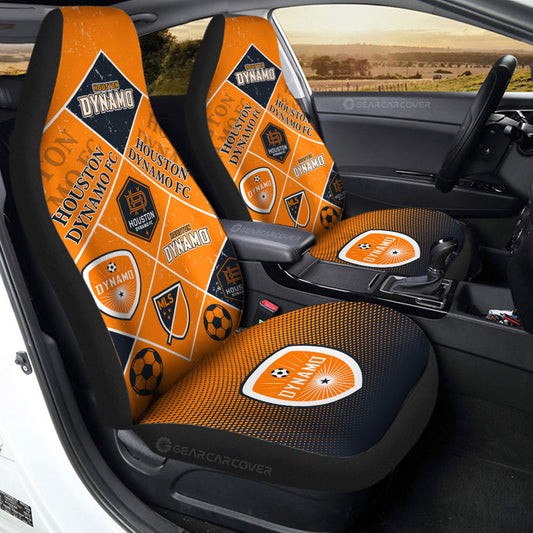 Houston Dynamo FC Car Seat Covers Sporty Team Collection - Gearcarcover - 2