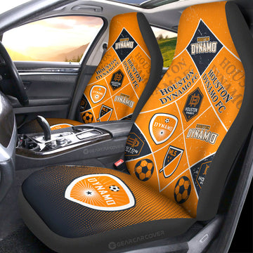 Houston Dynamo FC Car Seat Covers Sporty Team Collection - Gearcarcover - 1