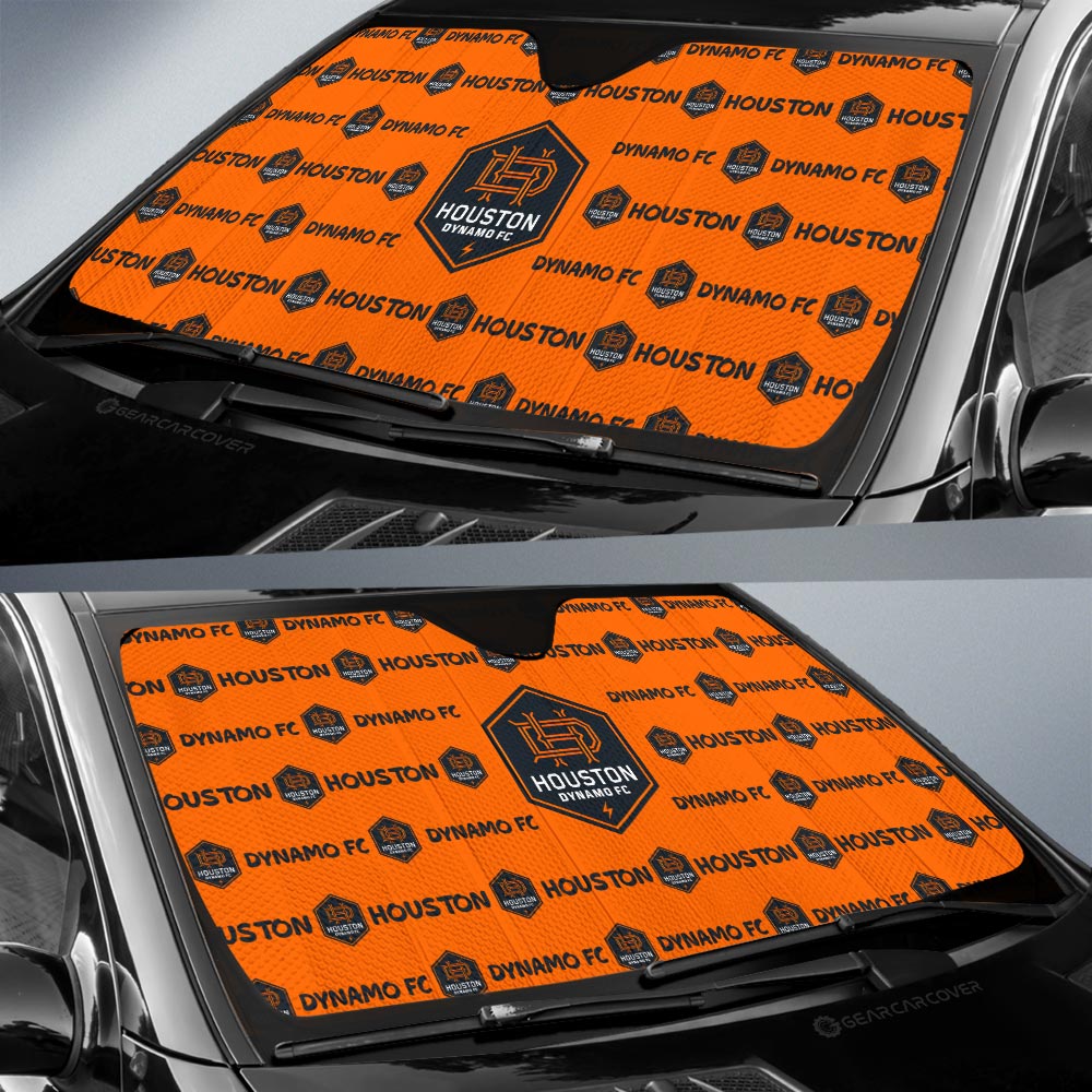 Houston Dynamo FC Car Sunshade Sporty Team Collection - Gearcarcover - 2