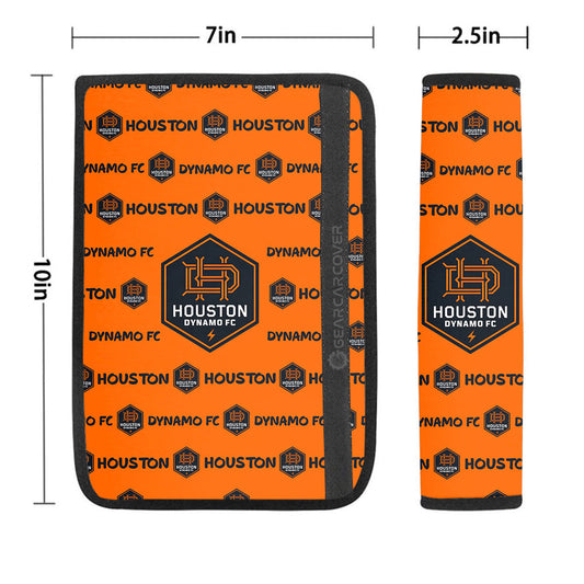 Houston Dynamo FC Seat Belt Covers Sporty Team Collection - Gearcarcover - 1
