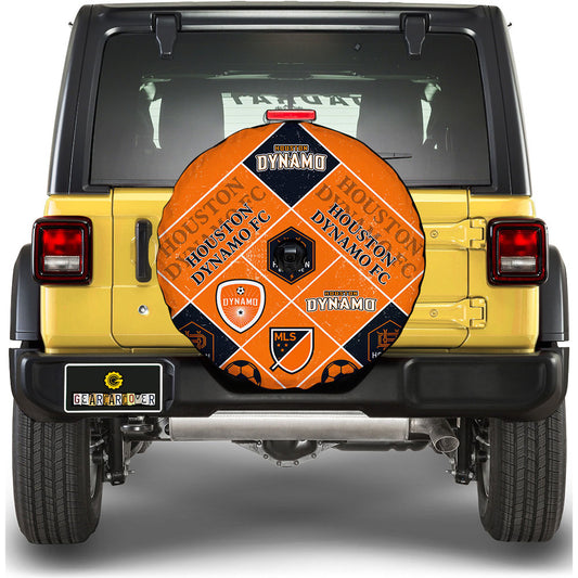 Houston Dynamo FC Spare Tire Covers Camera Hole Sporty Team Collection - Gearcarcover - 1