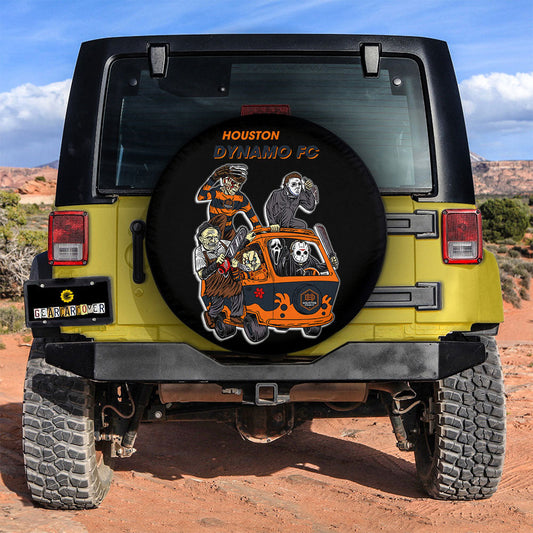 Houston Dynamo FC Spare Tire Covers Horror Characters Car Accessories - Gearcarcover - 2