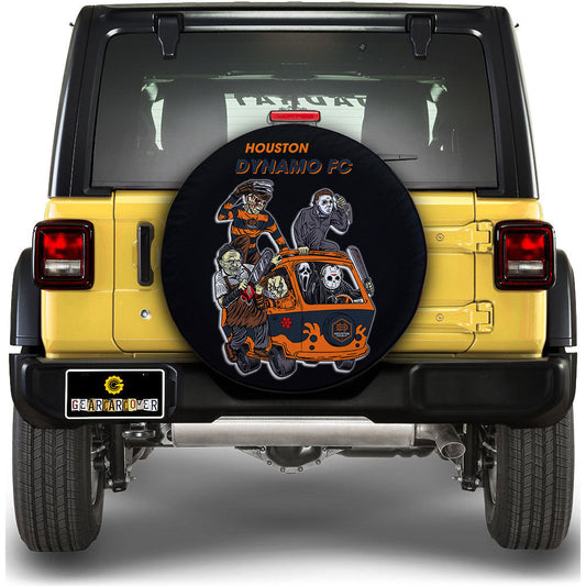 Houston Dynamo FC Spare Tire Covers Horror Characters Car Accessories - Gearcarcover - 1