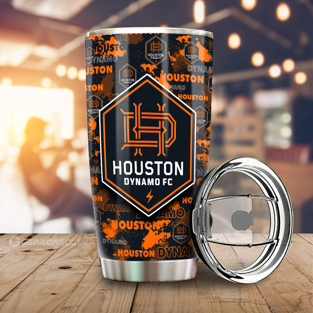 Houston Dynamo FC Tumbler Cup Custom Car Accessories - Gearcarcover - 1