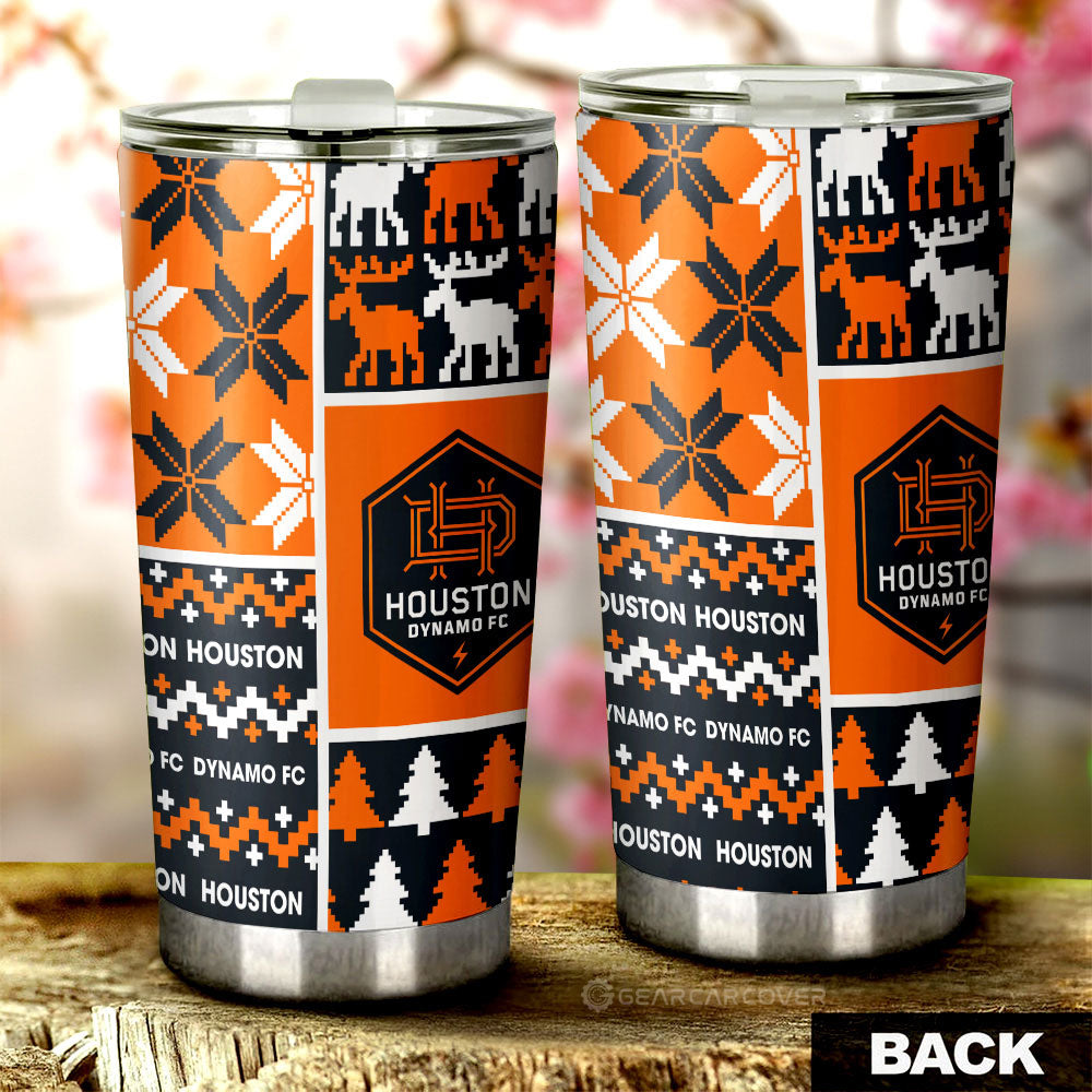 Houston Dynamo FC Tumbler Cup Custom Ugly Style Car Accessories - Gearcarcover - 2