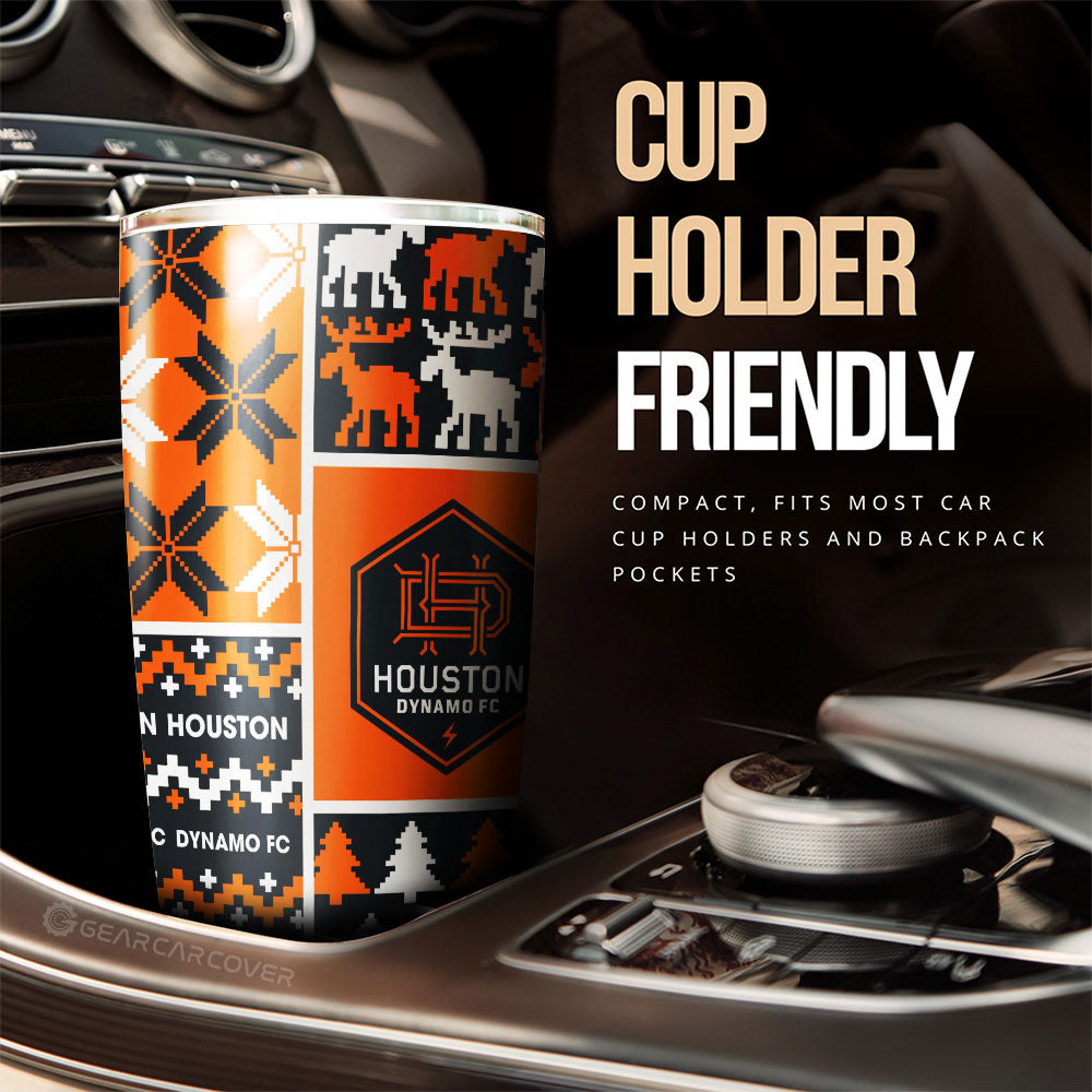 Houston Dynamo FC Tumbler Cup Custom Ugly Style Car Accessories - Gearcarcover - 3