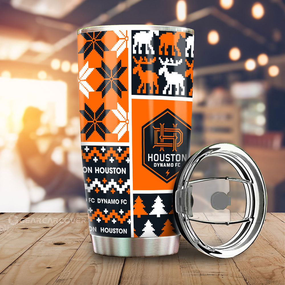 Houston Dynamo FC Tumbler Cup Custom Ugly Style Car Accessories - Gearcarcover - 1