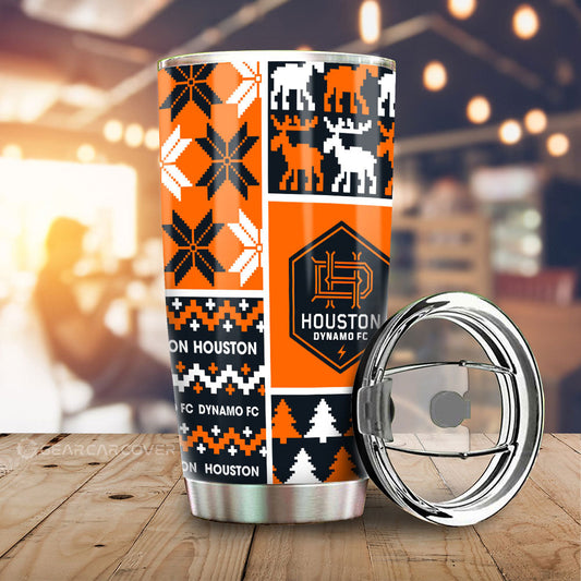 Houston Dynamo FC Tumbler Cup Custom Ugly Style Car Accessories - Gearcarcover - 1