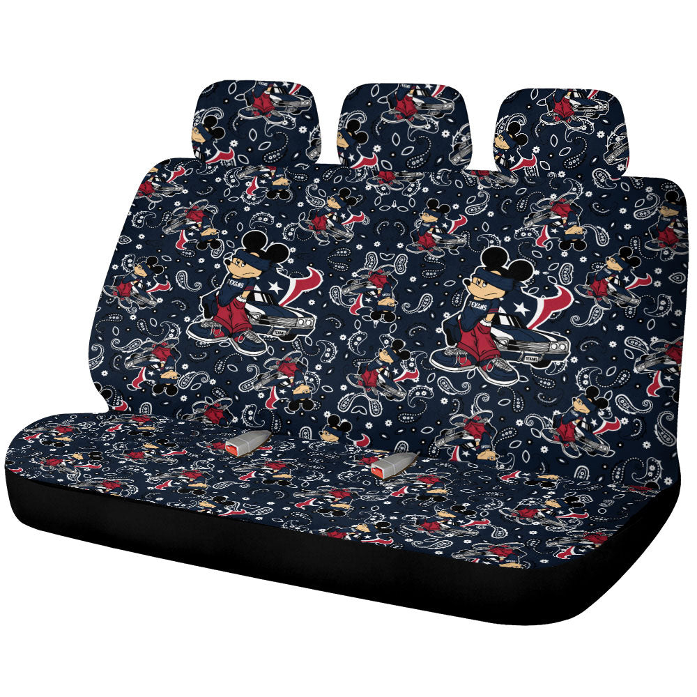 Houston Texans Car Back Seat Covers Cartoon Theme Collection - Gearcarcover - 1