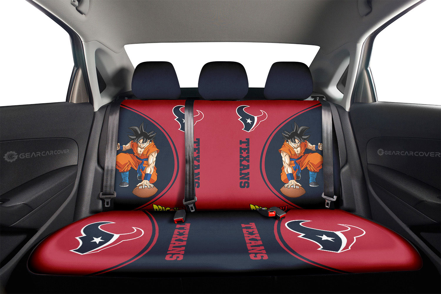 Houston Texans Car Back Seat Covers Custom Car Accessories For Fans - Gearcarcover - 2