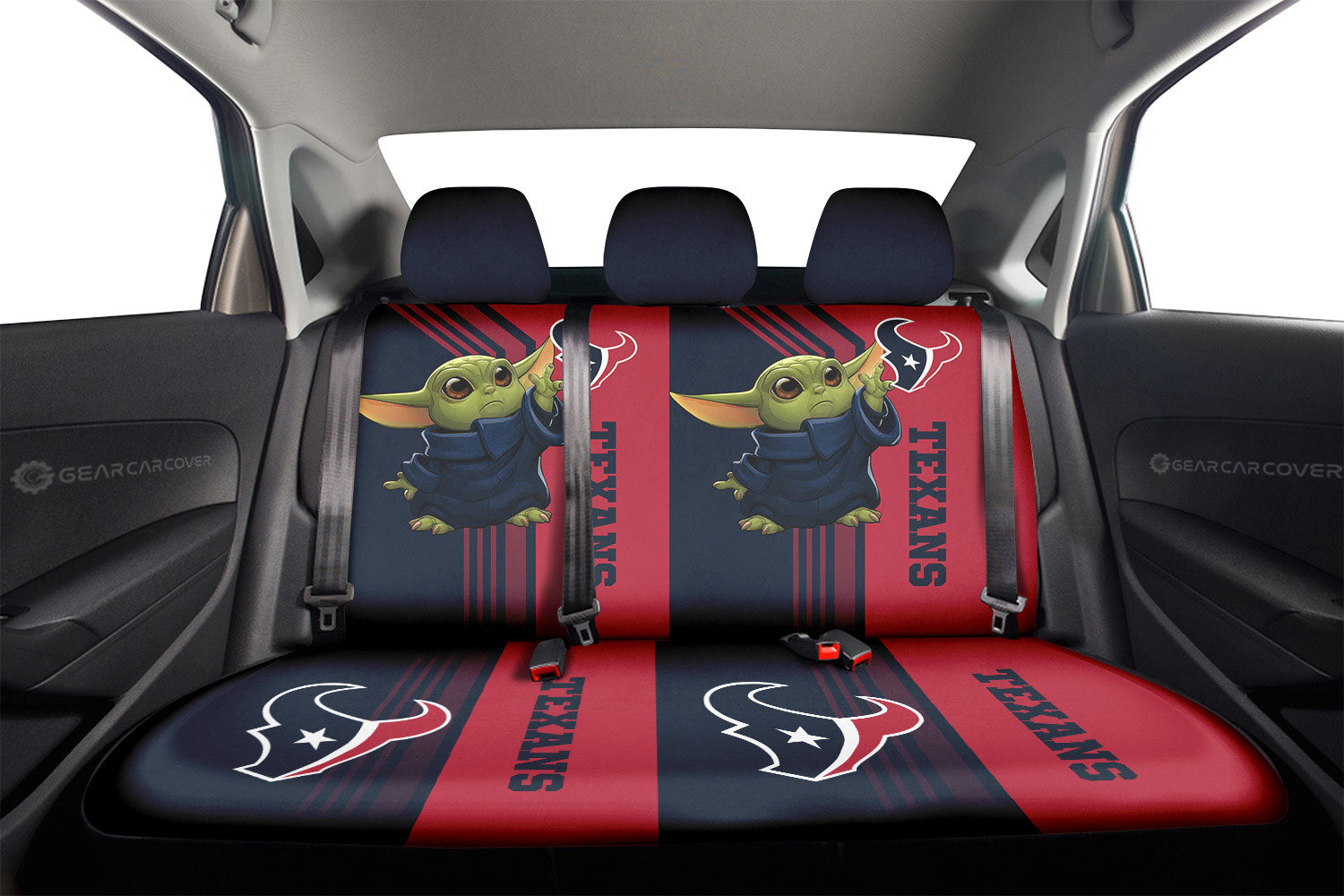 Houston Texans Car Back Seat Covers Custom Car Accessories - Gearcarcover - 2