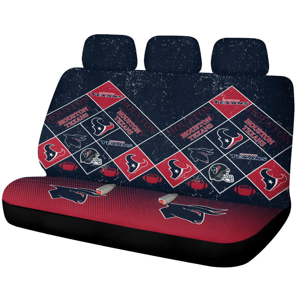 Houston Texans Car Back Seat Covers Sporty Team Collection - Gearcarcover - 1