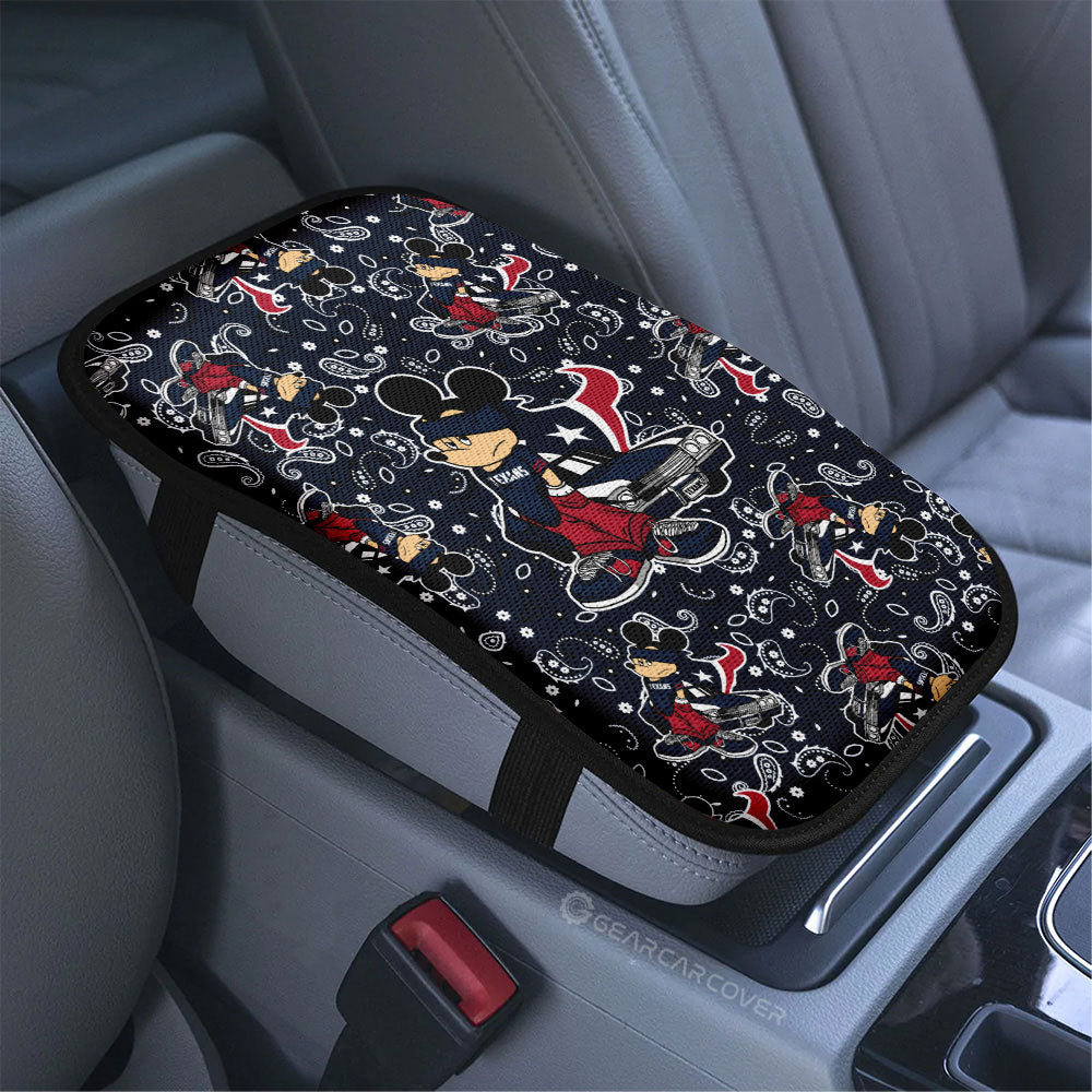 Houston Texans Car Center Console Cover Cartoon Theme Collection - Gearcarcover - 3