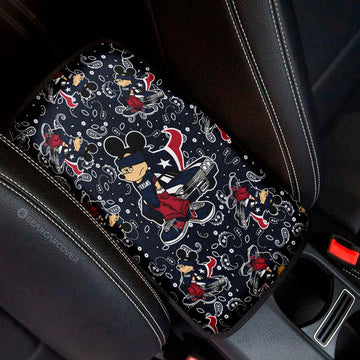 Houston Texans Car Center Console Cover Cartoon Theme Collection - Gearcarcover - 1