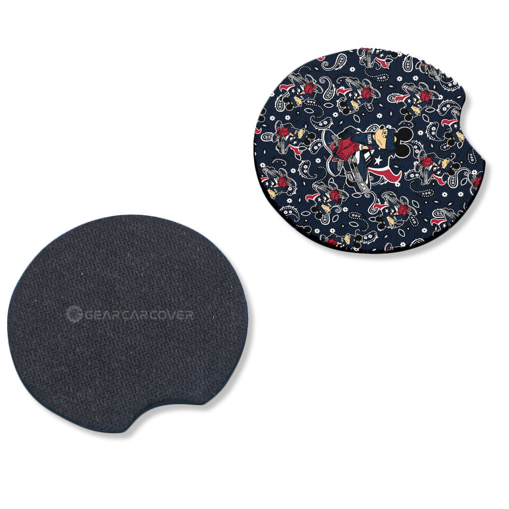 Houston Texans Car Coaster Set Cartoon Theme Collection - Gearcarcover - 4