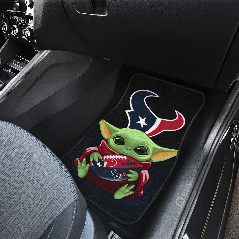 Houston Texans Car Floor Mats Baby Yoda Car Accessories For Fan - Gearcarcover - 3