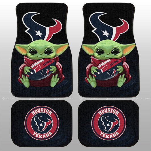 Houston Texans Car Floor Mats Baby Yoda Car Accessories For Fan - Gearcarcover - 1