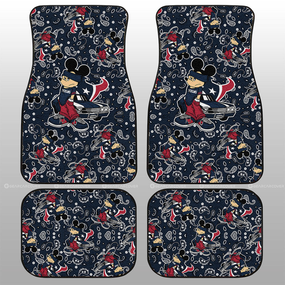Houston Texans Car Floor Mats Cartoon Theme Collection - Gearcarcover - 1