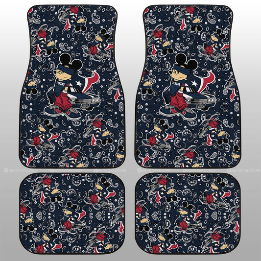 Houston Texans Car Floor Mats Cartoon Theme Collection - Gearcarcover - 1