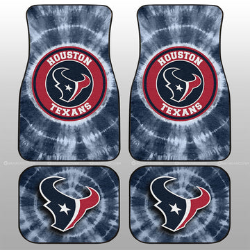 Houston Texans Car Floor Mats Custom Tie Dye Car Accessories - Gearcarcover - 1