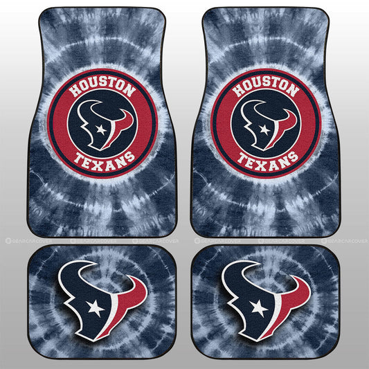 Houston Texans Car Floor Mats Custom Tie Dye Car Accessories - Gearcarcover - 1