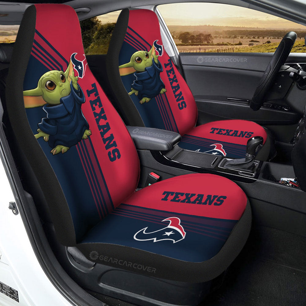 Houston Texans Car Seat Covers Baby Yoda Car Accessories - Gearcarcover - 2