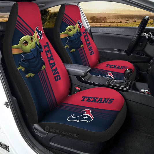 Houston Texans Car Seat Covers Baby Yoda Car Accessories - Gearcarcover - 2