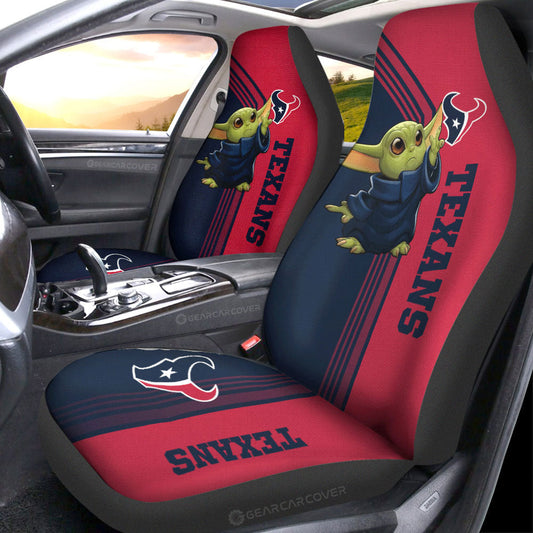 Houston Texans Car Seat Covers Baby Yoda Car Accessories - Gearcarcover - 1