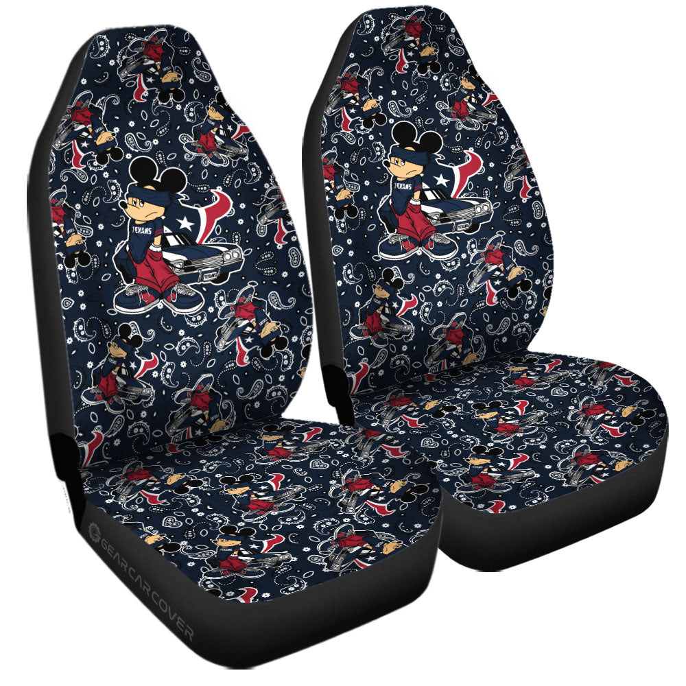Houston Texans Car Seat Covers Cartoon Theme Collection - Gearcarcover - 3