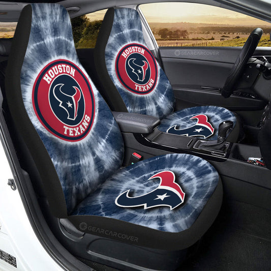 Houston Texans Car Seat Covers Custom Tie Dye Car Accessories - Gearcarcover - 2