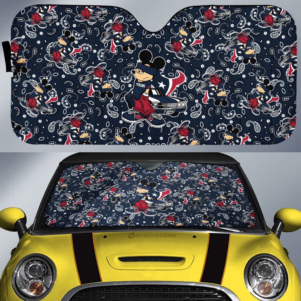 Houston Texans Car Sunshade Cartoon Theme Collection - Gearcarcover - 1
