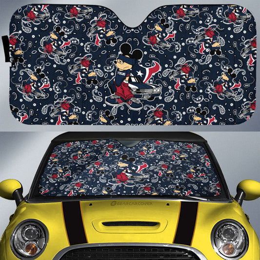 Houston Texans Car Sunshade Cartoon Theme Collection - Gearcarcover - 1