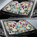 Houston Texans Car Sunshade Custom Sugar Skull Car Accessories - Gearcarcover - 2