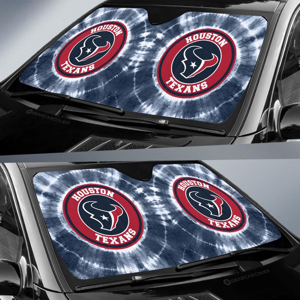 Houston Texans Car Sunshade Custom Tie Dye Car Accessories - Gearcarcover - 2