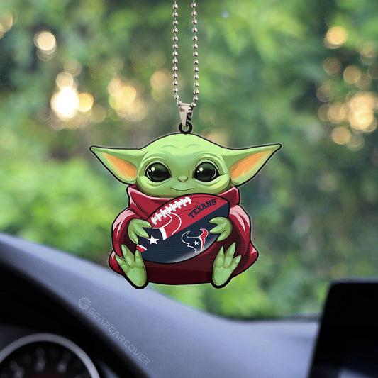 Houston Texans Ornament Baby Yoda Car Accessories - Gearcarcover - 2