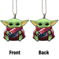 Houston Texans Ornament Baby Yoda Car Accessories - Gearcarcover - 4