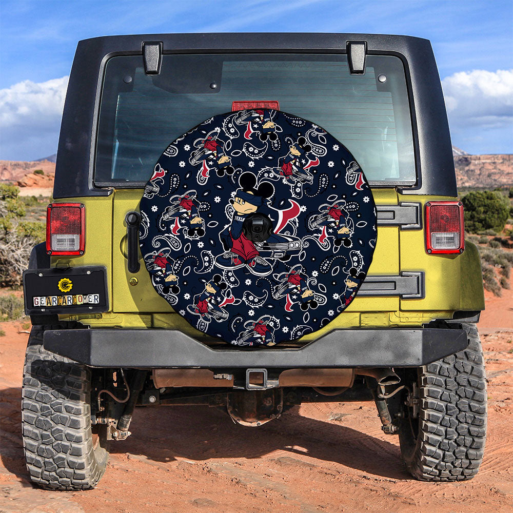 Houston Texans Spare Tire Covers Camera Hole Cartoon Theme Collection - Gearcarcover - 3