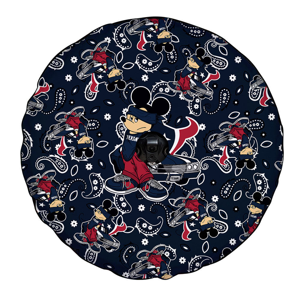 Houston Texans Spare Tire Covers Camera Hole Cartoon Theme Collection - Gearcarcover - 4