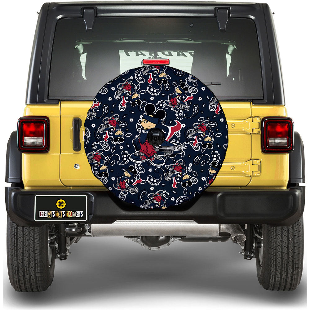 Houston Texans Spare Tire Covers Camera Hole Cartoon Theme Collection - Gearcarcover - 1