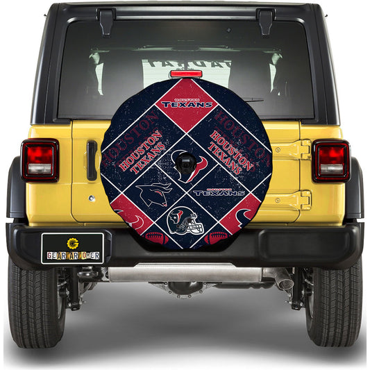 Houston Texans Spare Tire Covers Camera Hole Sporty Team Collection - Gearcarcover - 1