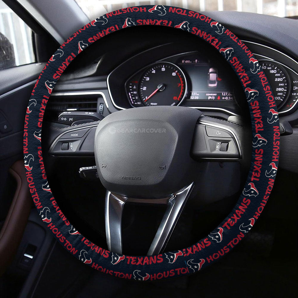 Houston Texans Steering Wheel Cover Sporty Team Collection - Gearcarcover - 4
