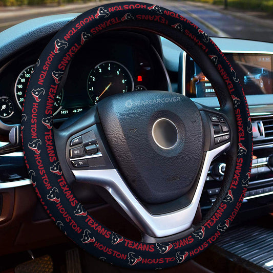 Houston Texans Steering Wheel Cover Sporty Team Collection - Gearcarcover - 1