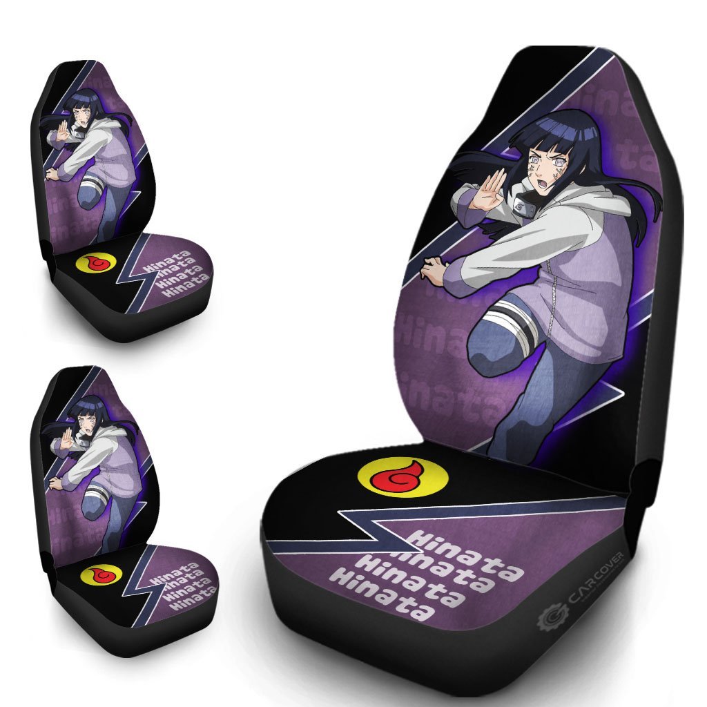 Hyuga Hinata Car Seat Covers Custom Anime Car Interior Accessories - Gearcarcover - 4