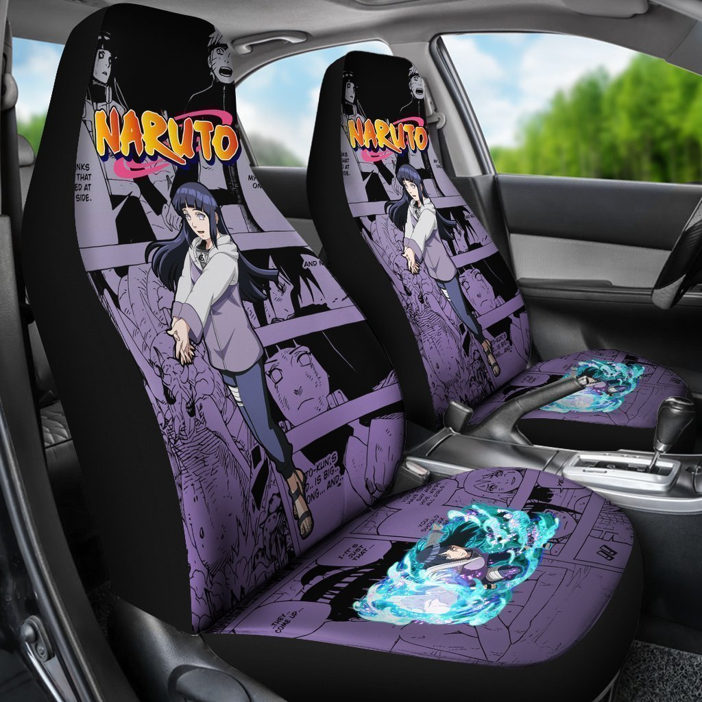 Hyuga Hinata Car Seat Covers Custom Manga Anime Car Accessories - Gearcarcover - 3
