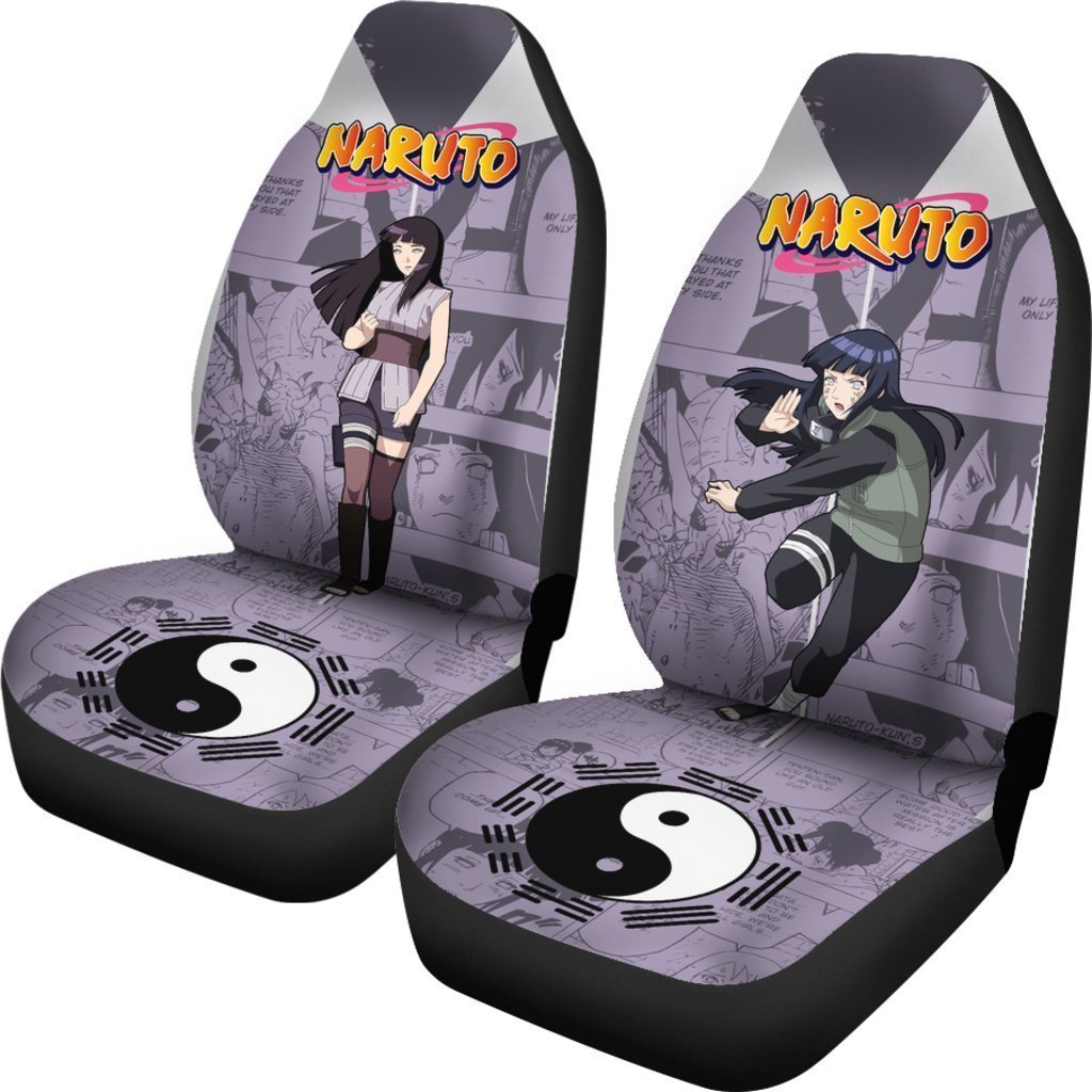 Hyuga Hinata Car Seat Covers Custom Manga Anime Car Accessories - Gearcarcover - 2