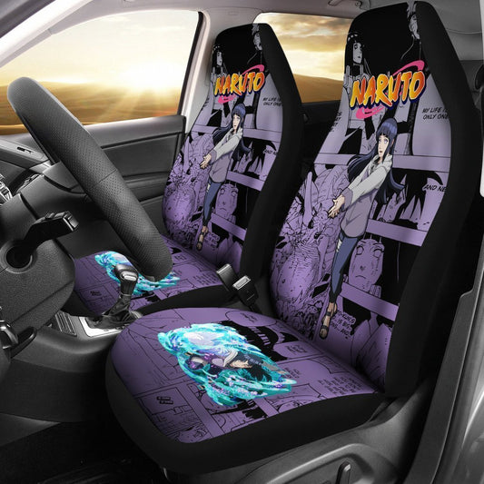 Hyuga Hinata Car Seat Covers Custom Manga Anime Car Accessories - Gearcarcover - 1