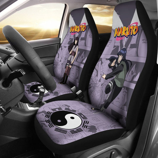 Hyuga Hinata Car Seat Covers Custom Manga Anime Car Accessories - Gearcarcover - 1